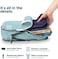 Tripped Travel Gear Compression Packing Cubes For - Luggage And Backpack Organizer Packaging Cubes For Clothes (Dusty Teal And White, 6Piece), Dusty Teal And White, 6Piece