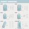 Tripped Travel Gear Compression Packing Cubes For - Luggage And Backpack Organizer Packaging Cubes For Clothes (Dusty Teal And White, 6Piece), Dusty Teal And White, 6Piece