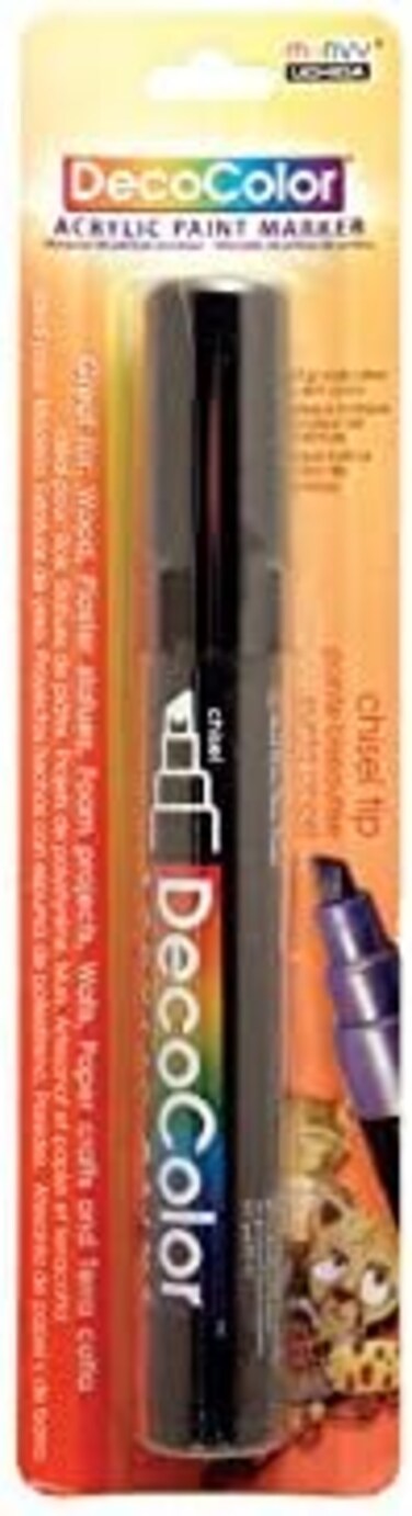 بطاقة قلم طلاء أكري من أوشيدا ديكوكولور باللون الأسود