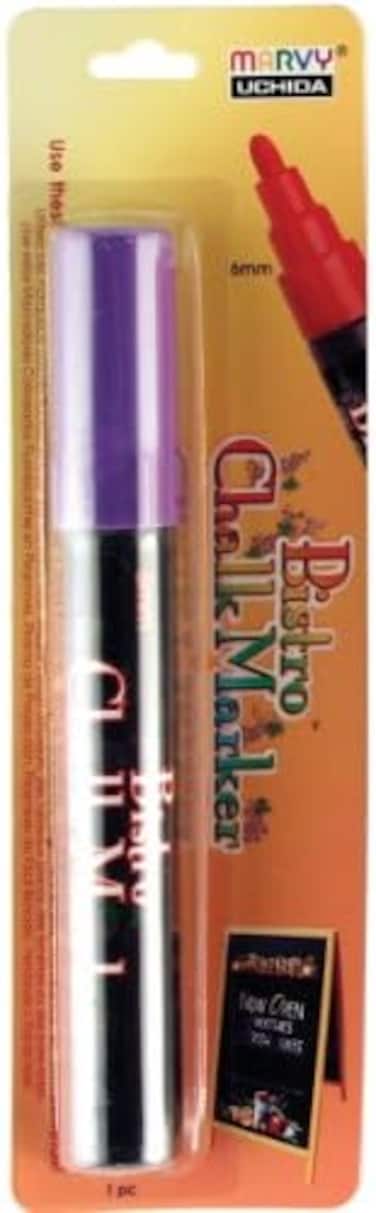 Uchida Marvy Broad Point Tip Regular Bistro Chalk Marker Art Supplies, 1-Pack, Violet