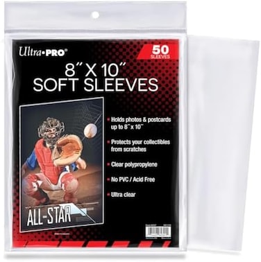 Ultra Pro أكمام ناعمة مقاس 8 × 10 بوصة (50)