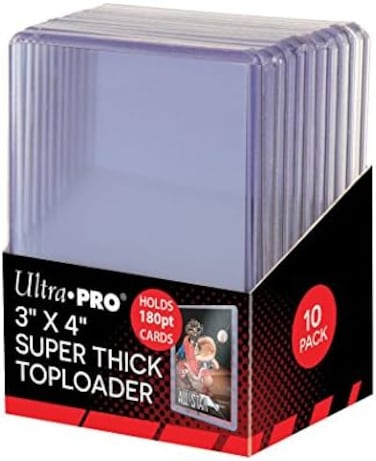 Ultra Pro 3 × 4 بوصة محمل علوي فائق السُمك 180 قطعة 10 قيراط