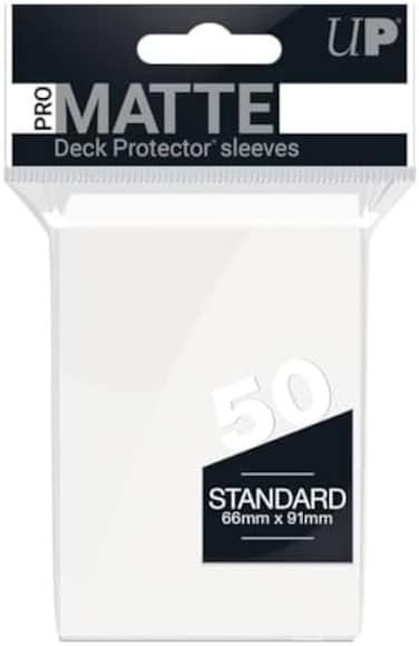 لعبة بطاقات Ultra Pro Sleeves Pro-Matte D12 - أبيض