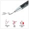 Universal 39720 1 Dozen Medium 0.7 mm Black Ink Silver Barrel Comfort Grip Retractable Gel Pens