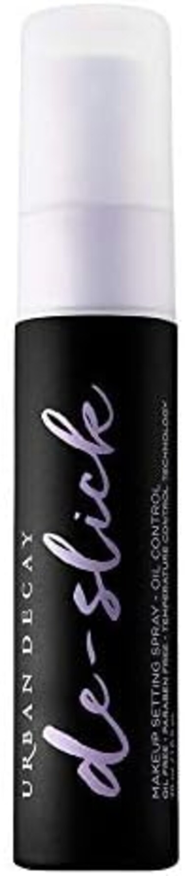 Urban Decay De-Slick Oil Control Matte Makeup Setting Spray - Travel Size - Controls Oil, Blocks Shine &amp; Locks Makeup In Place - Oil-Free, Microfine Face Mist - 1.0 Fl. Oz