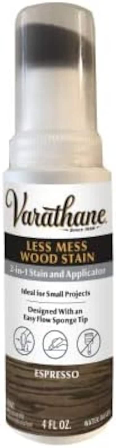 Varathane Less Mess Wood Stain And Applicator, 4 Oz, Espresso