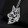 Stainless Steel Hollow Out Animal Keychain Backpack Car Purse Keys Accessories Purse Charm Key Ring For Men And Women