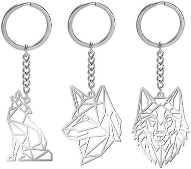 Stainless Steel Hollow Out Animal Keychain Backpack Car Purse Keys Accessories Purse Charm Key Ring For Men And Women