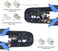 Vce Rj45 Rj11/Rj12 Rj22 Ethernet Crimp Tool Crimper Cutter Stripper All-In-One Multi-Tool For Network Telephone Cat3 Cat5 Cat5E Cat6 Cat6A Modular Connector Plug Cables