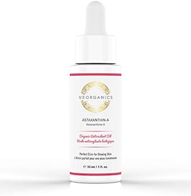 أستازانتين - زيت الوجه العضوي المضاد للأكسدة. زيت مضاد للشيخوخة لجميع أنواع البشرة، لا يسد المسام.