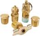 طقم تركيبات منفذ الخزان من فياير 90005، ذهبي