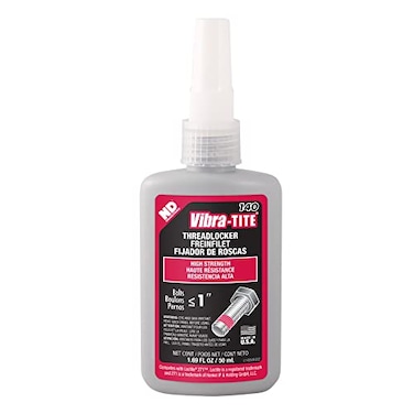 Vibra-Tite 140 Permanent High Strength Anaerobic Threadlocker, 50ml Bottle, Red