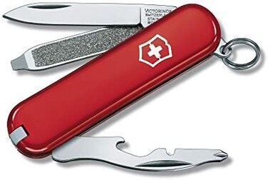 Victorinox Swiss Army Rally Pocket Knife, Red