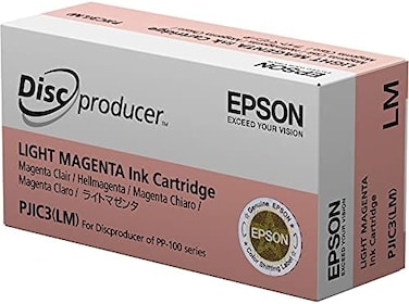 Pjic3-C13S020449 Ink Cartridge (Light Magenta, 1-Pack) Compatible With Discproducer Pp-100 In Retail Packaging