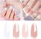 Vishine 4Pcs Jelly Nude Pink Milky White Rose Gel Nail Polish Set Sheer Clear Crystal Translucent French Manicure Gel Nail Polish Kit 8ml