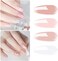 Vishine 4Pcs Jelly Nude Pink Milky White Rose Gel Nail Polish Set Sheer Clear Crystal Translucent French Manicure Gel Nail Polish Kit 8ml