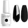 Gelpolish Professional Manicure Salon UV LED Soak Off Gel Nail Polish Varnish Color Black(1348)