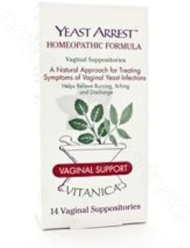 Vitanica, Yeast Arrest، دعم المهبل، 14 تحميلة مهبلية