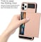 Case For iPhone 11 Pro Max Case Wallet Credit Card Holder Slot Sliding Door Hidden Pocket Dual Layer Hybrid Bumper Armor Protective Hard Shell Back Cover For iPhone 11 Pro Max 6.5 Rose Gold