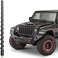 Vofono 13 Inch Spiral Antenna For Jeep Wrangler Gladiator 2007-2024 Jk Jl Jt Unlimited Rubicon Sahara Sport Willys 4Xe Mojave High Altitude, Short Antenna Upgrade Jeep Wrangler Gladiator Accessories