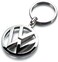 Volkswagen Metal Key Chain Keyring Fob Silver, 200025L00002
