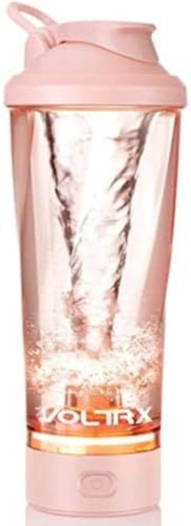 Voltrx Premium Electric Protein Shaker Bottle, Made With Tritan - Bpa Free - 24 Oz Vortex Portable Mixer Cup/USB Rechargeable Shaker Cups For Protein Shakes, FDA Approved (Pink)