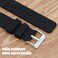 Watch Strap, Soft Silicone Quick Release Watch Band, Stainless Steel Buckle, Choose Color &amp; Width, 18mm, 20mm, 22mm, Silky Smooth Rubber Watch Bands