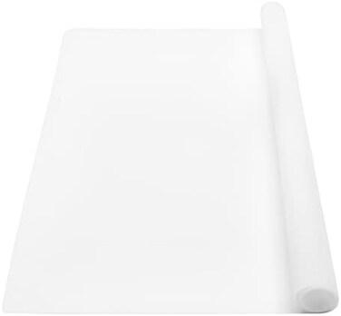 Wellhouse كبير جدًا من السيليكون للخبز حصيرة المعجنات حصيرة كونترتوب حامي الطين حصيرة عدم الانزلاق غير عصا مقاوم للماء سيليكون مقاوم للحرارة المفارش الجدول حصيرة 23.6 بنسبة 15.7 بوصة (شفاف)