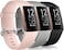 Wepro Bands Compatible With Fitbit Charge 4 Bands For Women Men, Compatible With Fitbit Charge 3 Bands, Compatible With Fitbit Charge 3 Se, 3-Packs, Small, Large