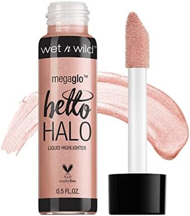 مكياج هايلايتر سائل ميغاجلو هالو هالو من ويت ان وايلد، لامع، هالو ذهبي وردي رائع