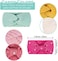 Whaline 5 Pieces Winter Knit Headbands Chunky Knit Headbands, 4 Elastic Turban Head Wraps And 1 Pearl Crochet Hair Band, Ear Warmer Crochet Head Wraps For Women Girls (Candy Colors)