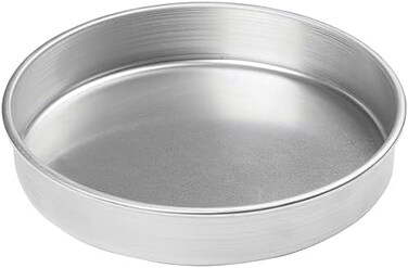 Winco Heavy-Duty Round Aluminum Layer Cake Pan, 10" X 2