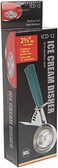 Winco Icd-12 No.12 Ice Cream Disher With Plastic Handle, Stainless, Green, Stainess Steel, Size 12, 3 1/4 Oz Capacity