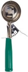 Winco Icd-12 No.12 Ice Cream Disher With Plastic Handle, Stainless, Green, Stainess Steel, Size 12, 3 1/4 Oz Capacity