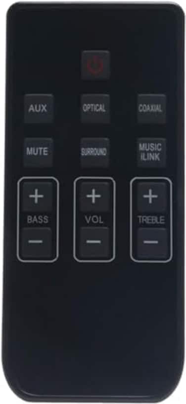 New Replacement Soundbar Remote Control For Philips Css2123 Sound Bar System With Cr2025 Battery Inside Css2123 Css2123B/F7 Css2133B/F7 Css2133 996510054954, 996510050576, 996510063326