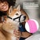Dog Head Collar, Fabric Padded Head Collar For Dogs To Prevent Pulling, Adjustable Dog Head Harness (M, Pink)