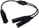 Ga Twin Plug To Airbus Xlr Headset Adapter