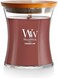 Woodwick Medium Candle-Cinnamon Chai, Red