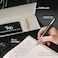 Wordsworth &amp; Black Majesti Fountain Pen - (Checked), Luxury Case, Chrome Finish, Iridium Medium Nib - 24 Ink Cartridges, Refillable Ink Converter-Calligraphy Pen-Best Business Gift Set For Men &amp; Women