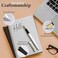 Wordsworth &amp; Black Fountain Pen Set, Medium Nib, Includes 6 Ink Cartridges And Ink Refill Converter, Gift Case, Journaling, Calligraphy, Smooth Writing Pens [White Gold], Perfect For Men And Women