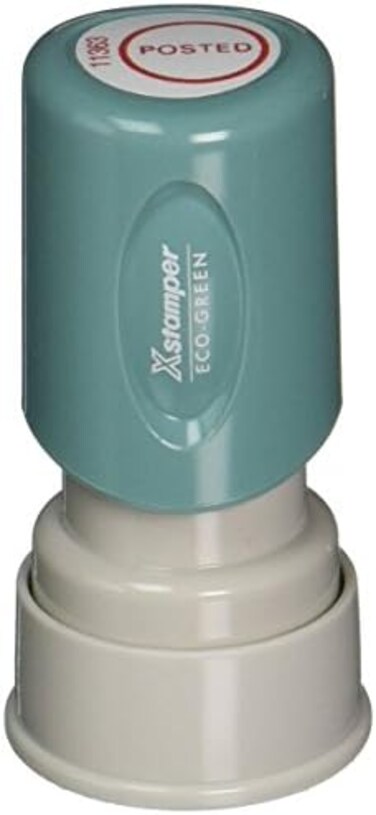 ختم خاص من شركة Shachihata Inc، محبر مسبقًا، ختم حبر منشور، 5/8 بوصة، أحمر (Xst11363)