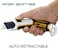 Auto-Retractable Safety Utility Knife, Box Cutter Of Quick Blade Change, 4 Spare Blades Storage In Handle