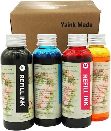 مجموعة إعادة تعبئة الحبر المتوافقة مع 4 ألوان لـ 250/251 225/226 125/126 270/271 1200 2200 1500 2500 Pg210 Cl211 Pg245 Cl246 إلخ، بدلة Pixma Ip7220، Mg5420، Mg5520، Mg6420، طابعات Mx722 وMx922 إلخ