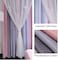 Yancorp Curtains For Girls Bedroom Kids Room Curtain Colorful Window Nursery Curtain 84 Inches Length Room Darkening Grommet 2 Layers (Pink Grey, W52 X L84)