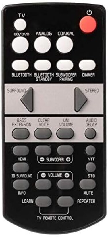 جهاز تحكم عن بعد بديل لياماها ياس-107 ياس-108 ياس 1080 ياس-207 ياس 106 ياس-203 Ats-1070 Ats-1060 Ats-1080 Ats-1030 Fsr66 Zj78750 Yas-105 Yas-103 Soundbar Zv28960 Zv289600 نظام مكبر الصوت المنزلي