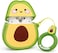 Cute Airpods Case, Airpods 2 Case, Funny 3D Cartoon Fruit Avocado Case, Soft Silicone Full Protection Shockproof Charging Case Cover With Keychain Airpods 1&amp;2 Case For Kids Girls Boys Women