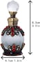 Yu Feng 15ml Crystals Bejewelled Refillable Perfume Bottle Antique Fancy Round Fragrance Restoring Containers