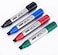 Permanent Markers, Jumbo Size, Set Of 4, Waterproof &amp; Smear Proof Markers, Quick Drying, Great On Plastic, Stone, Wood, Metal And Glass For Doodling And Graffiti Art (Black, Blue, Red, Green)
