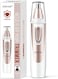 Ear And Nose Hair Trimmer Clipper - 2024 Professional Painless Eyebrow &amp; Facial Hair Trimmer For Men Women, Battery-Operated Trimmer With Ipx7 Waterproof, Dual Edge Blades For Easy Cleansing Pink