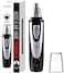 Ear And Nose Hair Trimmer Clipper - 2021 Professional Painless Eyebrow &amp; Facial Hair Trimmer For Men Women, Battery-Operated Trimmer With Ipx7 Waterproof, Dual Edge Blades For Easy Cleansing Black